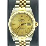 Rolex Datejust 16233 Champagne Tapestry  36mm Automatic watch